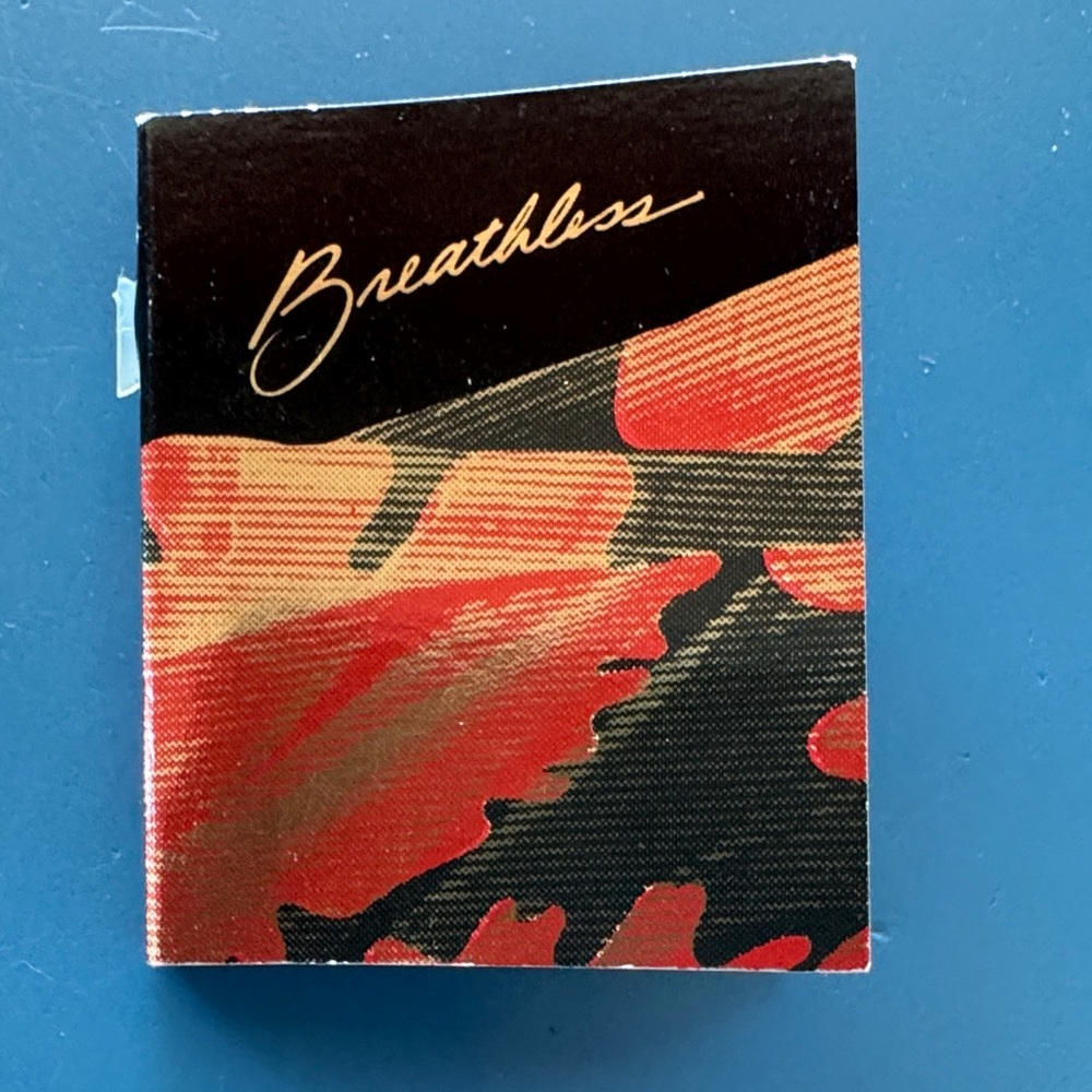 Avon Breathless Cologne Sample with Red and Black Design